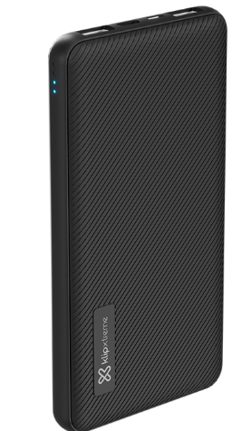 CARGADOR KLIPX POWERCELL PLUS RECHARGABLE 10K/15W/5V/3A/USB-A-C BLACK (KPB-500)