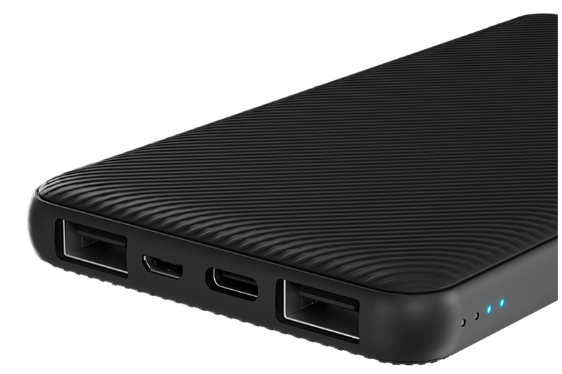 CARGADOR KLIPX POWERCELL PLUS RECHARGABLE 10K/15W/5V/3A/USB-A-C BLACK (KPB-500)
