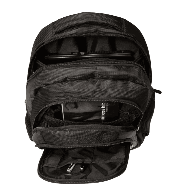 BULTO ARGOM 15.6" BACKPACK VISIONAIRE BLACK (ARG-BP-0728BK)