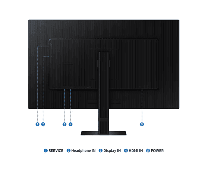 MONITOR FLAT SAMSUNG 27" VIEWFINITY S7 S70D LED/LCD/HDMI/4K-UHD BLACK (LS27D702EANXGO)
