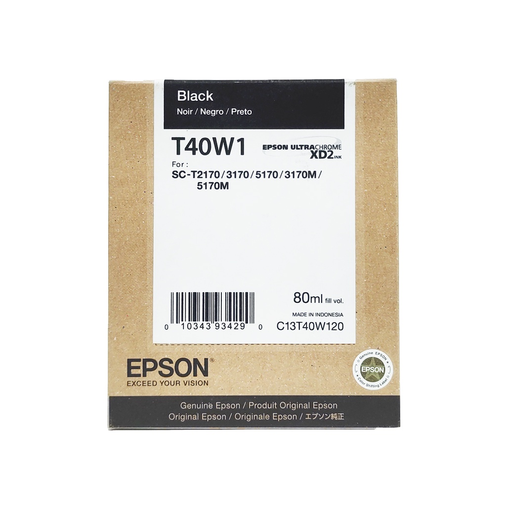 CARTUCHO EPSON (#T40W1) PARA SURECOLOR T3170 BLACK(C13T40W120)