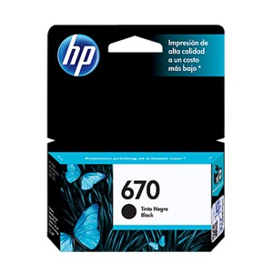 CARTUCHO HP (#670) PARA DESKJET ADVANTAGE 3525/4615/4625/5225 BLACK (CZ113AL)