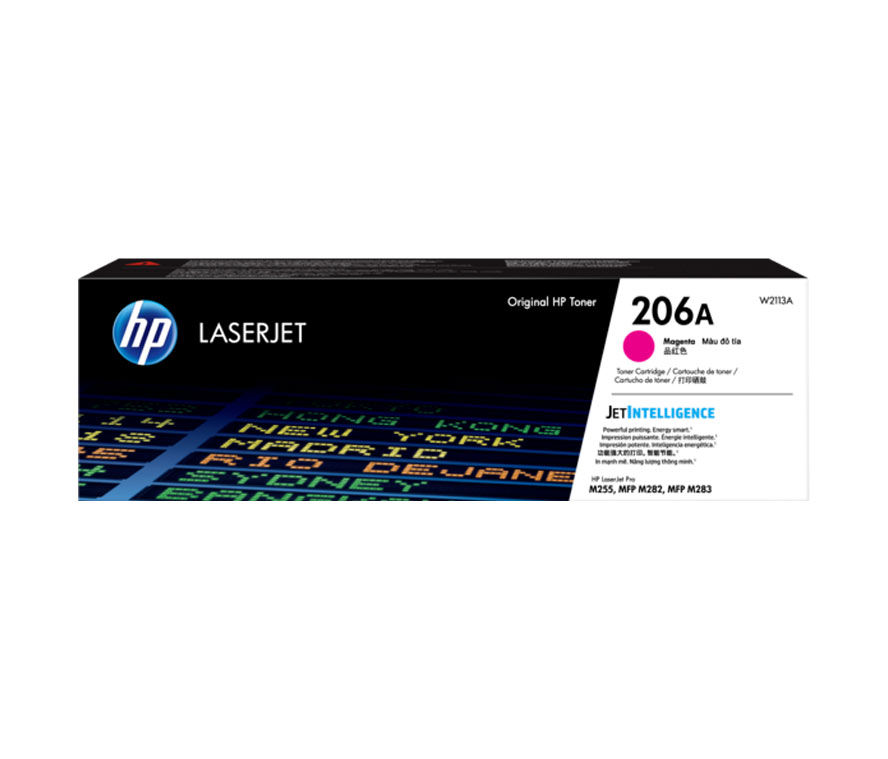 TONER HP(#206A) PARA LASERJET PRO COLOR M255DW/M283FDW/M283CDW MAGENTA(W2113A)