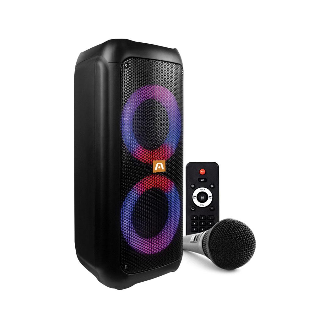 BOCINA ARGOM RAVE 60 WIRELESS CON MICRÓFONO LIGHT BLACK (ARG-SP-4060BK)
