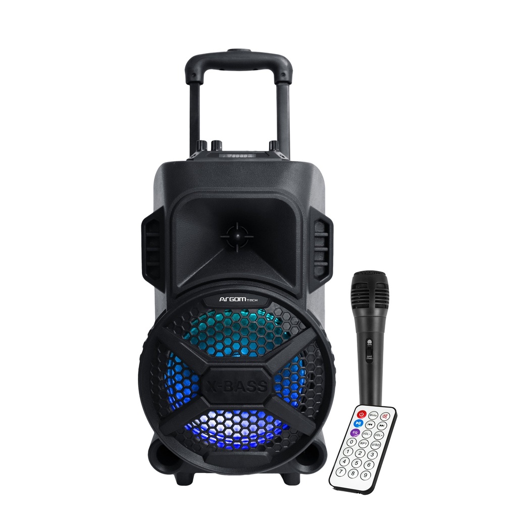 BOCINA ARGOM SOUND BASH 78 BT TROLLEY LED LIGHTS (ARG-SP-4078BK)