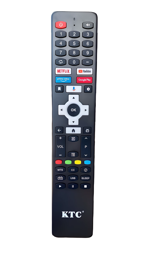 CONTROL REMOTO DE TV PARA KTC ANDROID MDF 2022 (7601-6S0320-0044KTC1-YDX0)