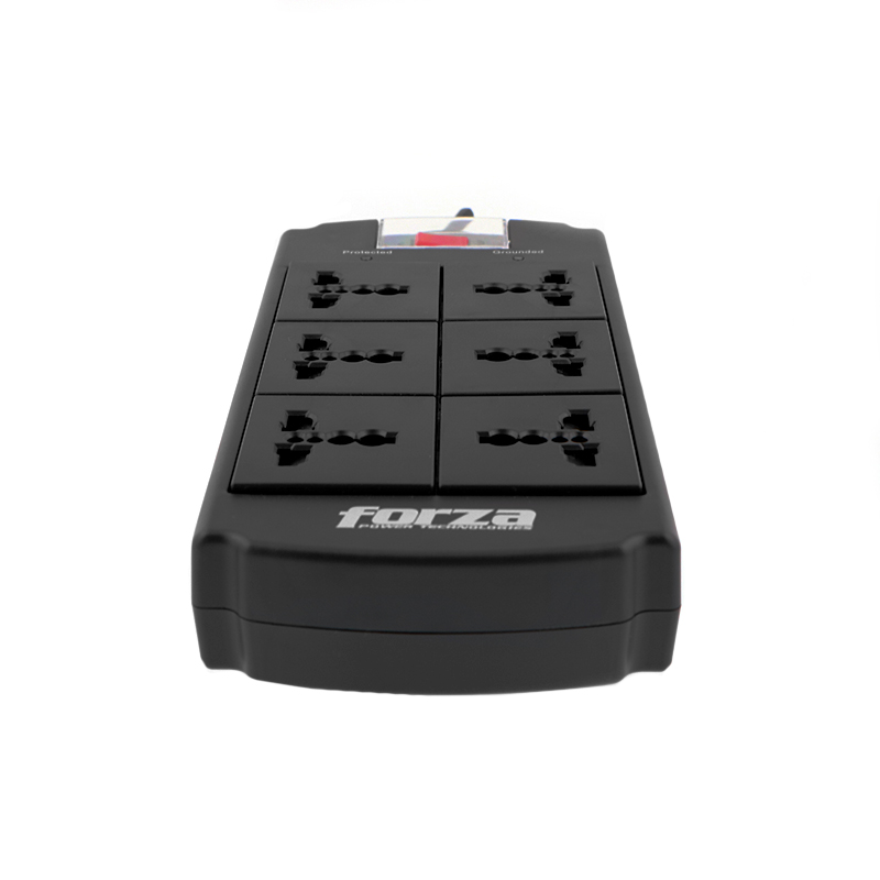 REGLETA FORZA SUPRESOR SOBRETENSIÓN 6 SALIDAS 110V/220V (FSP-06MN)
