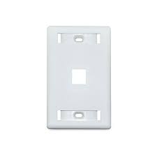 TAPA NEWLINK FACE PLATE WALLPLATE 1PORT SINGLE SNAP WHITE (4000001)
