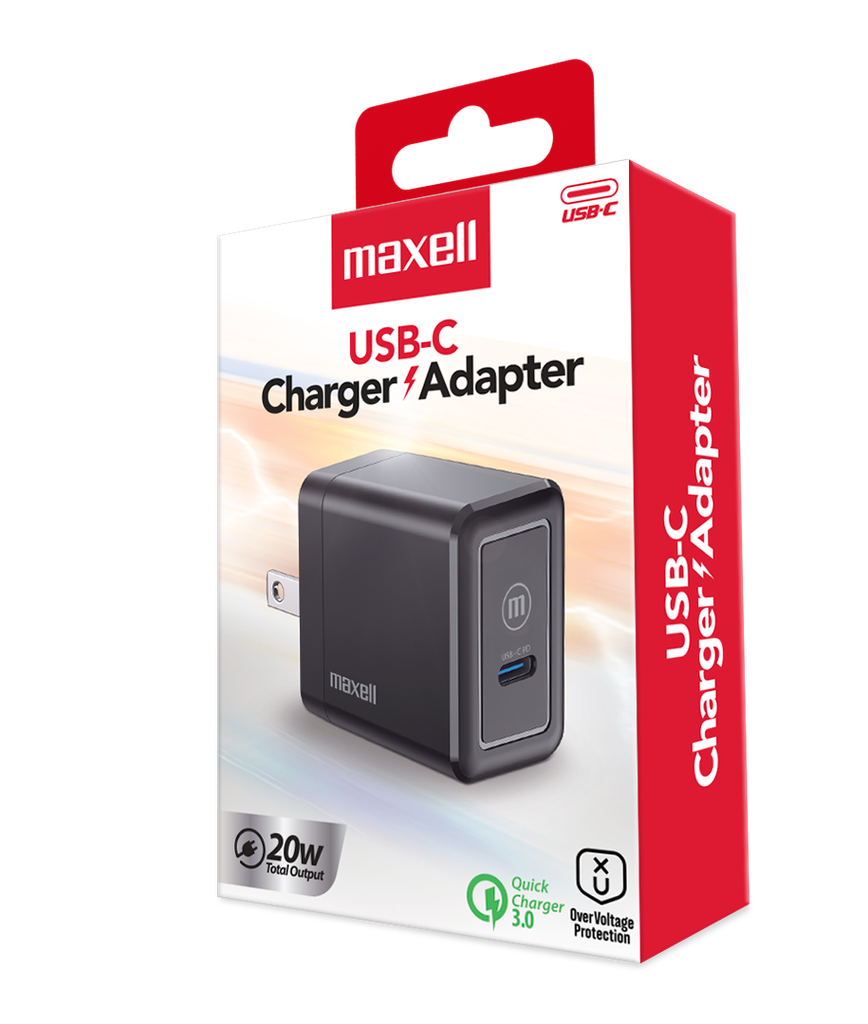 CARGADOR MAXELL WALL CHARGER 20W PD 2-PORT USB-C + USB-A (348592)
