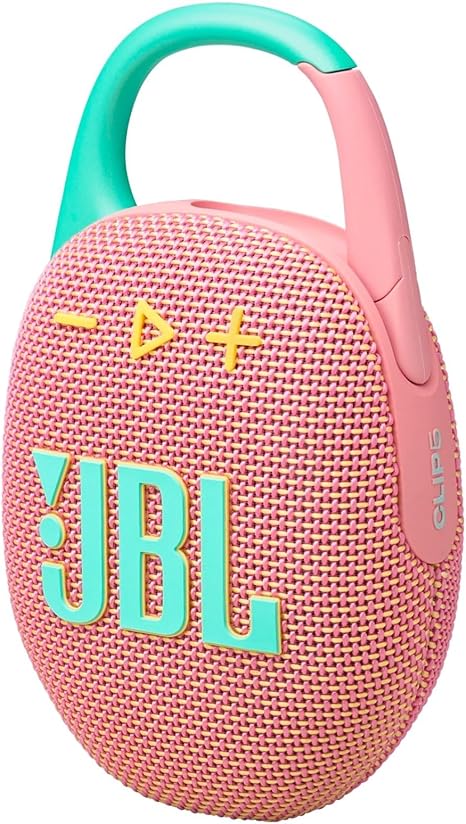 BOCINA JBL CLIP 5 BLUETOOTH WATERPROOF PORTABLE PINK (JBLCLIP5PINKAM)