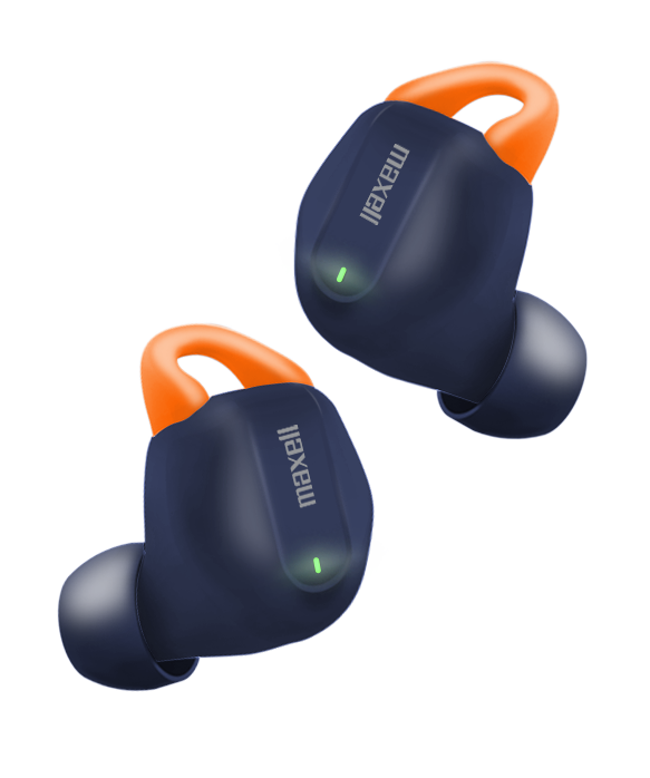 EARBUDS MAXELL EB-BTMXDUO BT MXDUO TWS WITH CHARGING CASE NAV-ORG (348649)