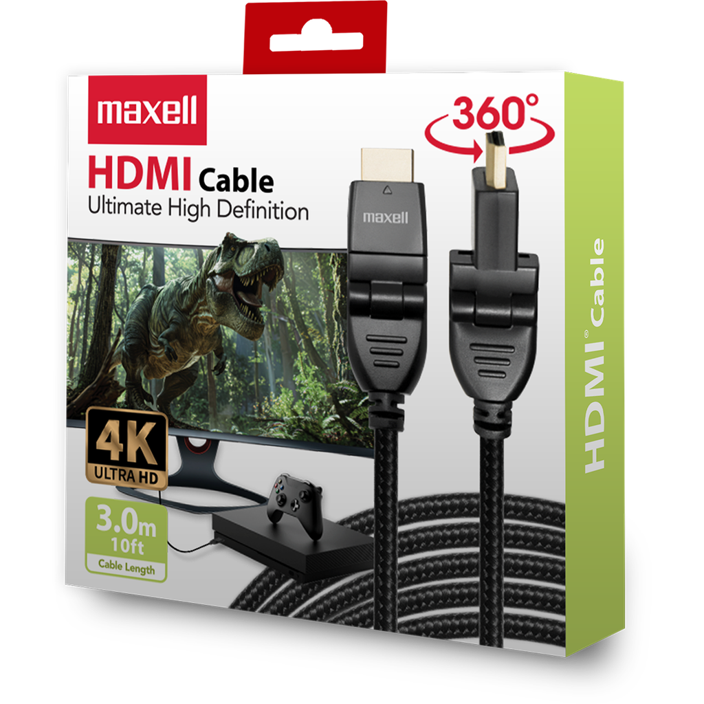 CABLE MAXELL 10FT HDMI TO HDMI BLACK (CB-HDMI10) (348630)
