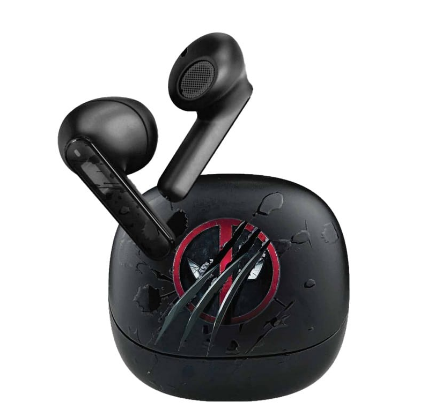 EARPHONES KLIPX TUNE XBUDS DEADPOOL WITH CHARGING CASE WIRELESS BLACK (KTE-007MD)