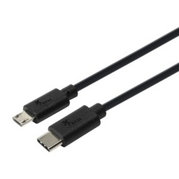 [CAB1210] CABLE XTECH 6FT TYPE C MALE TO MICRO-USB MALE BLACK (XTC-520)