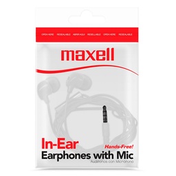 [EAR199] EARPHONES MAXELL IN-BAX AUDIO 3.5MM WHITE (347946)