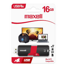 [PEN310] PEN DRIVE MAXELL FLIX 16GB USB 3.2 BLACK/RED (347632)