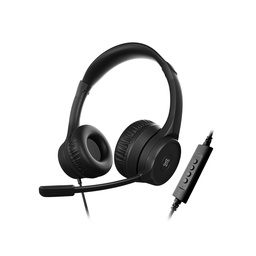[HEA1055] HEADPHONE KLIPX KLEARCOM ESTÉREO/USB BLACK (KCH-510)