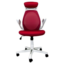 [SIL897] SILLA EJECUTIVA STARKEN EN PIEL MESH RED (HLC-1886FX)