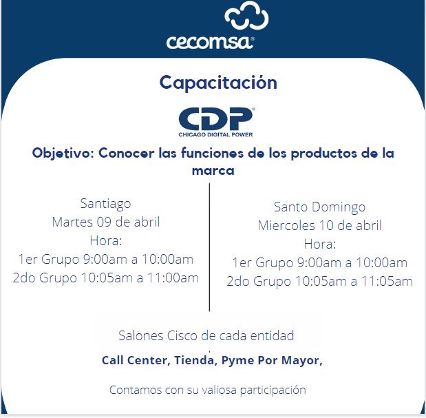 CAPACITACIÓN CDP